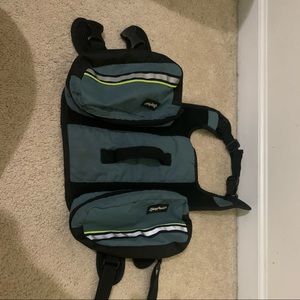 Large dog backpack and boots